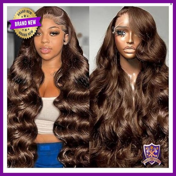 30 Inch Human Hair Lace Front Wig 200 Density Body Wave Pre Plucked main image 5